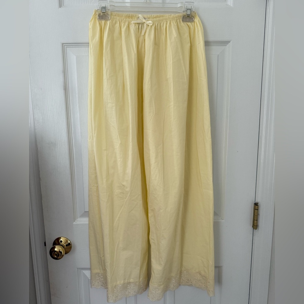 Laneway The Label- antique summer pant in butter yellow